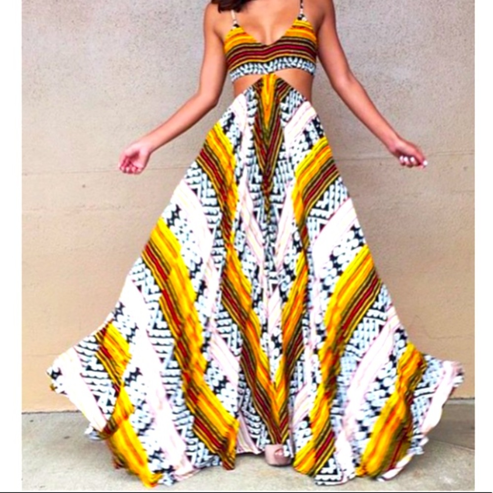 Indah Innocence Dress Kenya Print